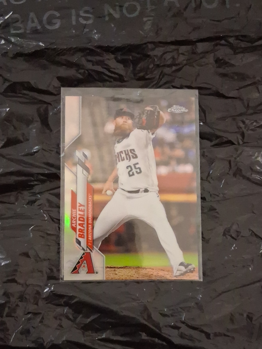 Topps Chrome Baseball Card - White/Red/Black - Archie Bradley